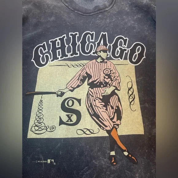 Vintage 1991 NUTMRG Chicago white Sox sweatshirt size XL made in USA